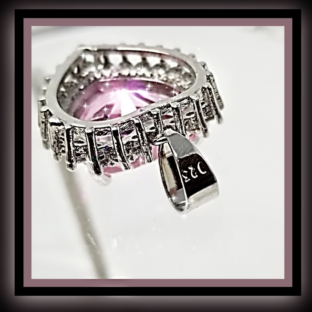 💖HP!! '19CT' CHARMING PK♡SAPPHIRE & DIAM (Lab;)💞 - Picture 4 of 5